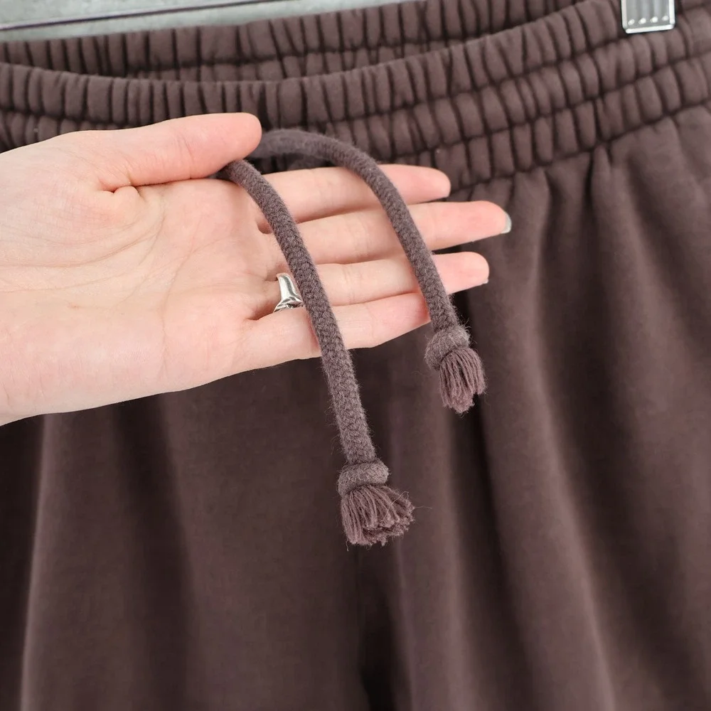 Tna Cozy‎ Fleece Joggers Womens 2XS Brown Relaxed Sweatpants